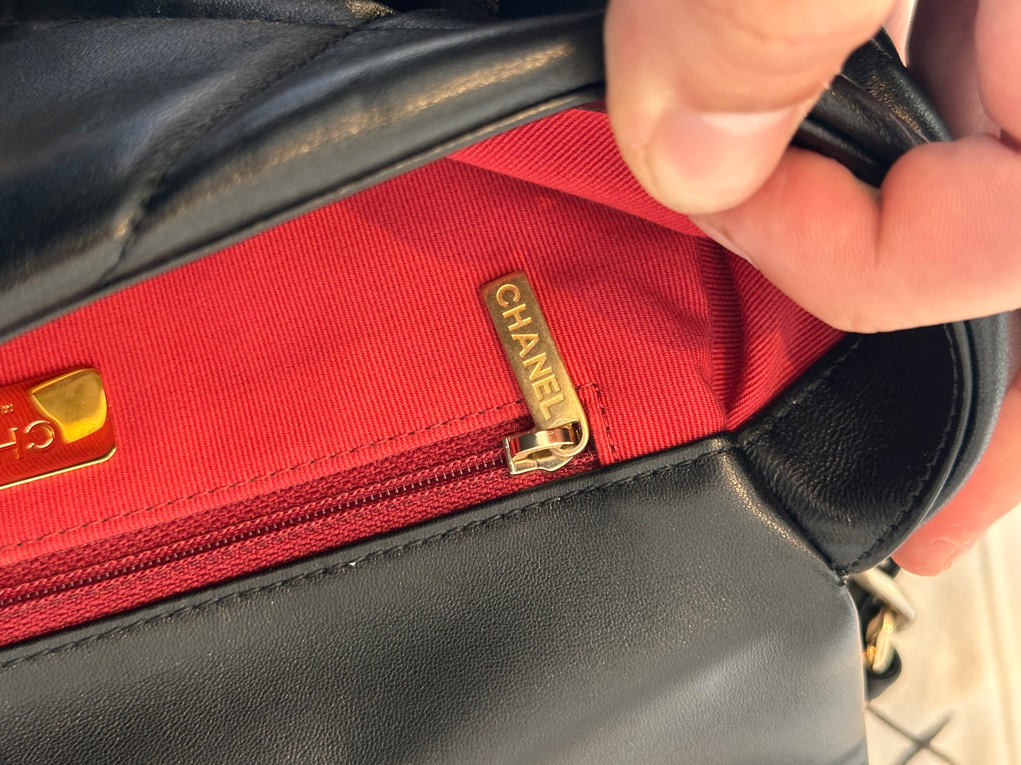 Chanel 19 Lambskin Leather Puffy Handbag